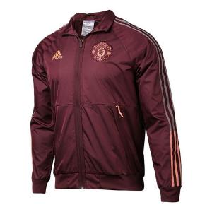 Куртка adidas Mufc Anthem Jkt 20-21 Season Manchester United Soccer/Football Jacket Purple Red, красный