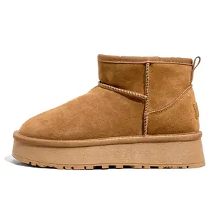 Короткие зимние сапоги для женщин La Chapelle, коричневый