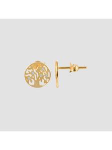 Adeliás Женские серьги - золотые серьги-гвоздики 333 с кубическим цирконием в золоте