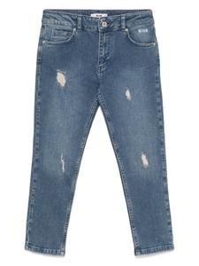 Узкие джинсы MSGM Kids, синий