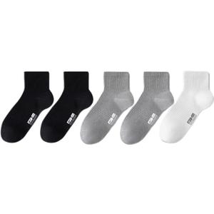 Унисекс носки Mid Calf WARRIOR, 5 pack (2 черный+белый+2 серый)