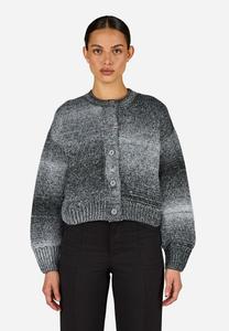 Кардиган Pegador ORADEA, Space Dyed Black/Warm White/Black
