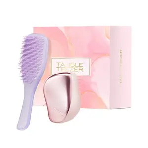 Расческа princess comb lingqiao портативные инструменты для укладки волос пушистая и без узелков Tangle Teezer, лаванда