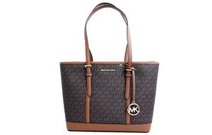 Сумка-шоппер Jet Set Travel из искусственной кожи, женская коричневая MICHAEL KORS
