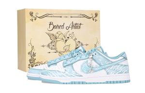 Nike Кроссовки для скейтбординга Dunk Poseidon's Wrath низкие, нескользящие, износостойкие, унисекс, Sky Blue