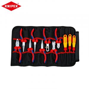Набор инструментов KNIPEX Сумка для инструментов в рулоне, набор из 11 предметов, изолированная отвертка, промышленные плоскогубцы 00 19 41