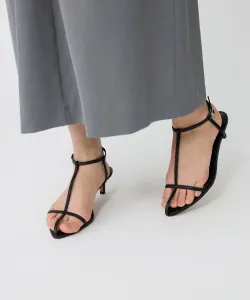 Сандалии с острыми ремешками Babylone, цвет Black 19
