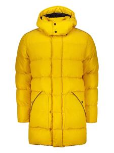 Утепленное пальто с капюшоном Herno, желтый