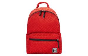 Рюкзак из ткани с кожаной вставкой unisex red VERSACE, Set (Bag+Dust Bag)