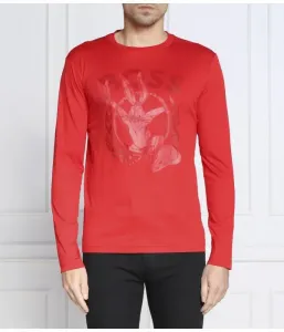 Футболка с длинным рукавом BOSS regular fit Boss Green, красный