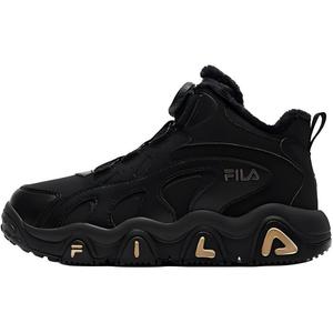 Противоскользящие амортизирующие кроссовки средней высоты для детей. Детская обувь для повседневной жизни. FILA KIDS, черный