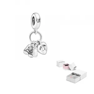 Pandora Серебряный кулон с фианитом для женщин, Silver