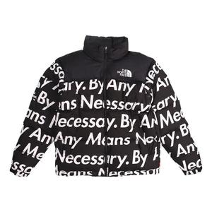 Куртка fw15 x the north face by any means nuptse jacket 'black' Supreme, черный