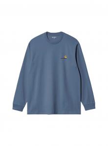 Мужские футболки с круглым вырезом, умеренно прямой крой Carhartt Wip, bll/синий