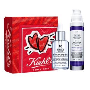 Набор для ухода за кожей Unisex Kiehl's, two-piece set: retinol serum 50ml+белый ampoule 50ml