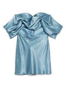 Шелковое мини-платье Giuseppe Di Morabito, синий