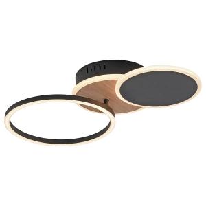 Светодиодный потолочный светильник JUST LIGHT Sevent Typ A, полиэстер пвх / алюминий - 1 пламя - коричневый