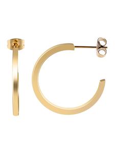 Adeliás Женские серьги - серьги-кольца из нержавеющей стали в золотом исполнении