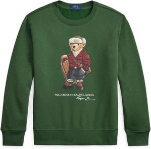 Флисовая толстовка Polo Bear Polo Ralph Lauren Kids, Hol25 Bear Bottle Green