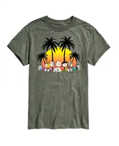 Гибридная футболка Peanuts с коротким рукавом для мужчин, летняя AIRWAVES, зеленый