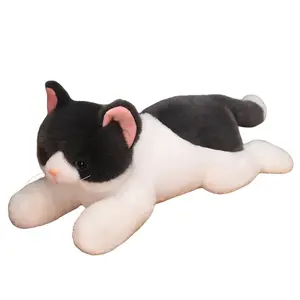 Реалистичная говорящая плюшевая кукла котенка высота 50cm/70cm/120cm Bitter purchase, серый черный