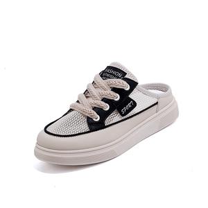 Сланцы женские с закрытым носком, устойчивые к истиранию, резиновая подошва Qiandongmeili, черный