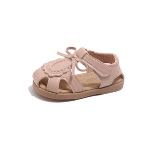 Детские сандалии с низким верхом, дышащие, противоскользящие, с защитой от ударов. Для детей от 3 до 7 лет. TONYBEAR, розовый