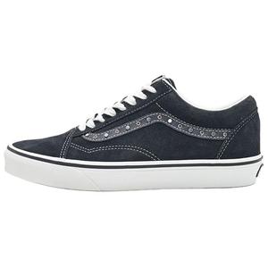 Vans Old Skool устойчивые к истиранию низкие кроссовки для скейтбординга Unisex Black White