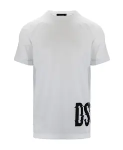 Мужская футболка-слипон с логотипом Dsquared2, белый