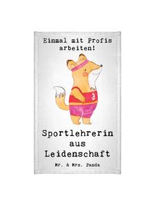 Mr. & Mrs. Panda Гостевое полотенце, спортивный тренер, страсть с S    в белом цвете