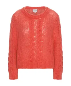 Свитер крупной вязки с косами Americandreams, красный