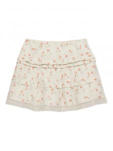 Prada юбка с цветочным принтом, нейтральный