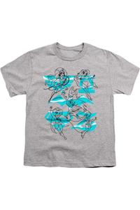 Футболка с рисунком DC Comics Superhero Girls для девочек Gildan, Athletic Heather