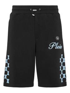 Шахматные шорты Philipp Plein, черный