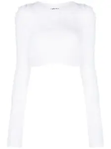 Укороченный джемпер AMBUSH, белый