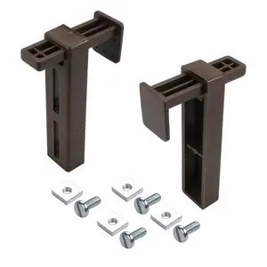 Крепления Universal для жалюзи, рулонных штор и плиссе Liedeco, коричневый