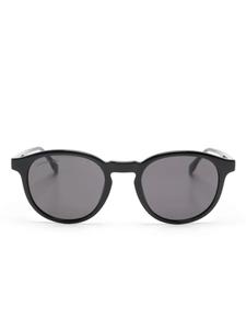 Lacoste солнцезащитные очки в круглой оправе с логотипом, черный