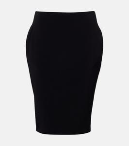 Юбка-карандаш с высокой талией Saint Laurent, Noir