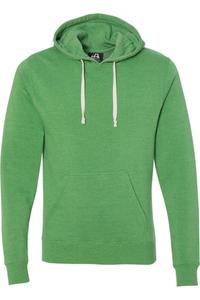 Толстовка с капюшоном из флиса Triblend от J. America, цвет green triblend
