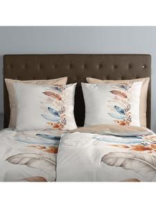 Двустороннее постельное белье Renforcé песочного цвета Good Morning, 155 x 220 + 80 x 80 см