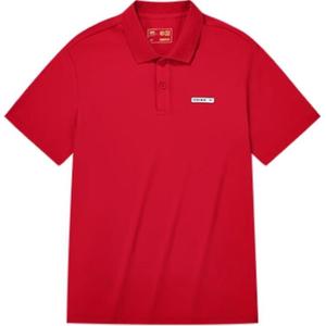 361° Футболка мужская China Red с воротником-поло, тонкая, прямая посадка