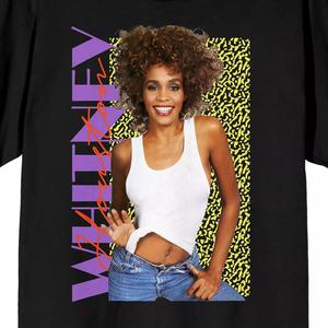Мужская футболка с надписью Whitney Houston 90-х годов Licensed Character