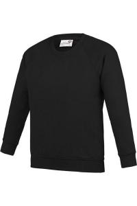 Толстовка AWDis Academy Raglan, черный