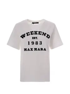 Футболка с принтом Max Mara, белый