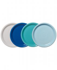 Набор из 4 обеденных тарелок Coastal Blues Bistro Coupe Fiesta, Coastal Blues