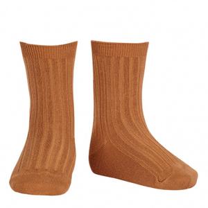 Женские короткие носки Condor средней длины в рубчик, идеально подходящие для выпускных, церемоний поступления и церемоний поступления в детский сад.