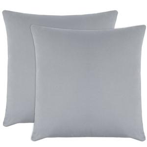 Наволочка Zollner 00000539 2er-Set, серый - глубина: 80 см