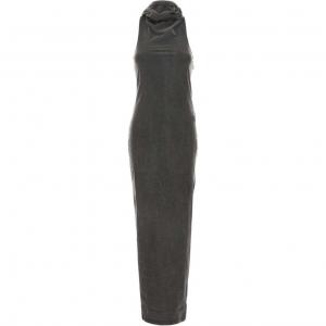 Приталенное платье макси с капюшоном и открытой спиной Alexander Wang, серый