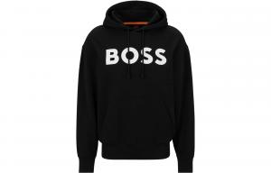 Худи с принтом логотипа Boss HUGO BOSS, черный