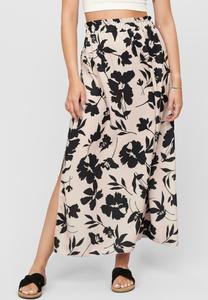 Юбка Cloud 5ive WITH SIDE SLIT AND FLORAL PRINT, Beige Black/Black